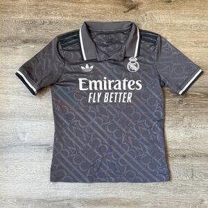 Adidas Kids Dark Gray Soccer Jersey